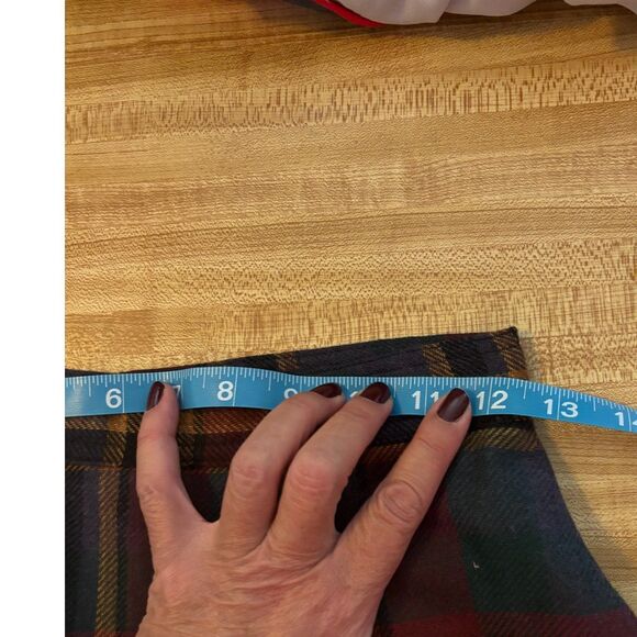 Summit Sportswear Plaid A Line Midi Pleated Skirt Waist 25" - Picture 11 of 12